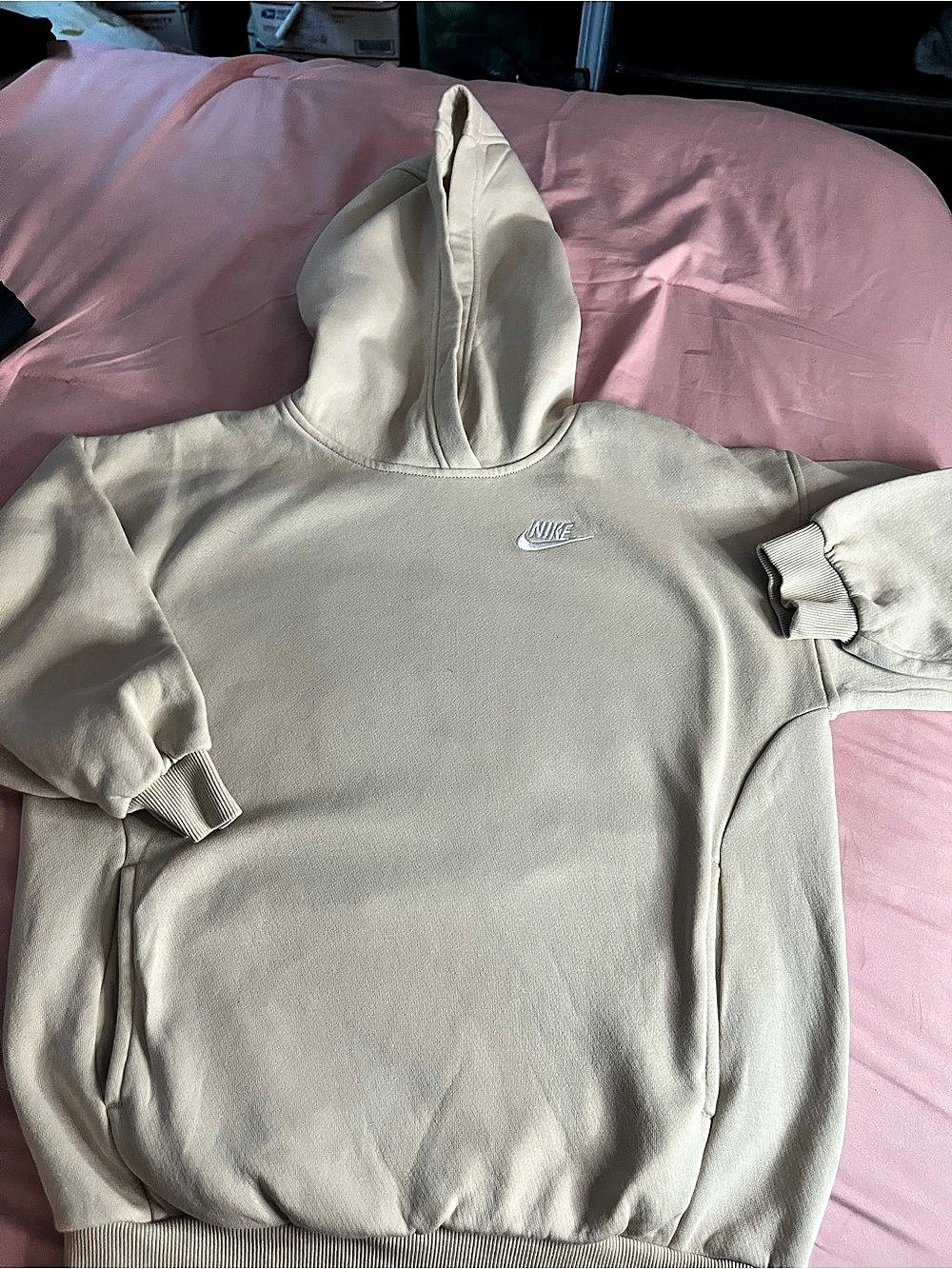 Nike Sportswear Phoenix Fleece Oversized Pullover Hoodie Gray Small
